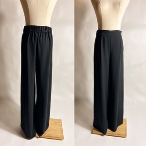 MADEWELL Black High Rise Wide-Leg Drapey Pants Small